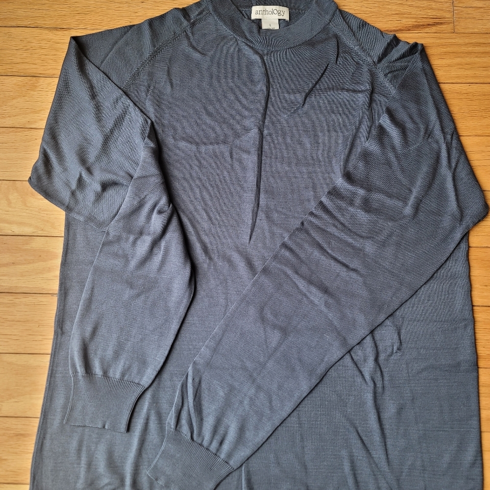 Anthology Crew Neck Pullover 100% silk
